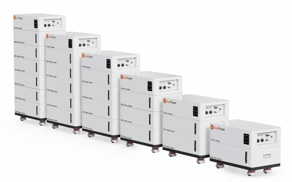 GeePower residential ESS product family including Terra and Luna series